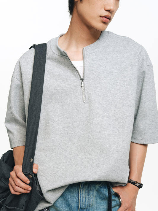 Air Layer Zipper T-Shirt