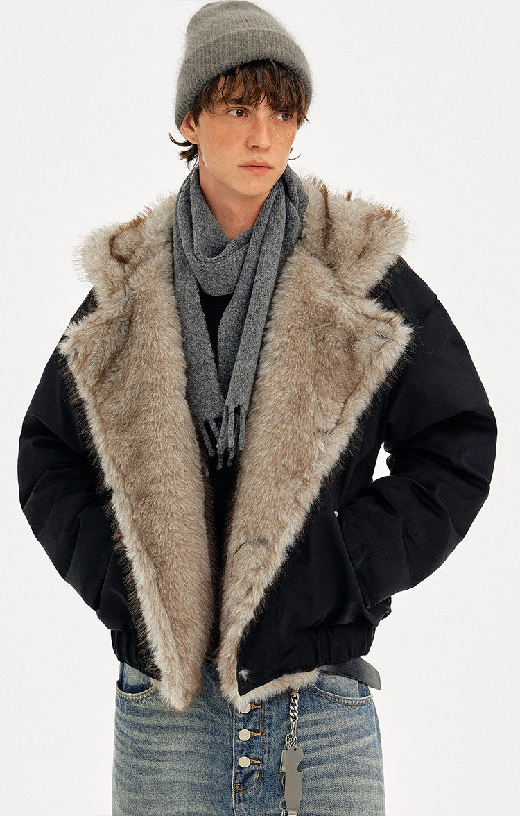 Hooded Mountain Carving Jacket