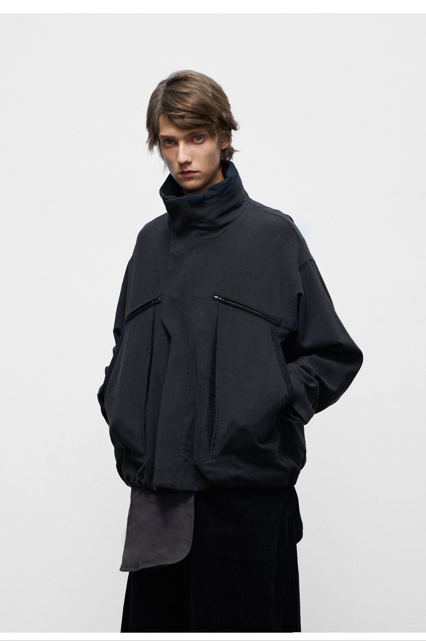 Stand Collar Big Pocket Jacket