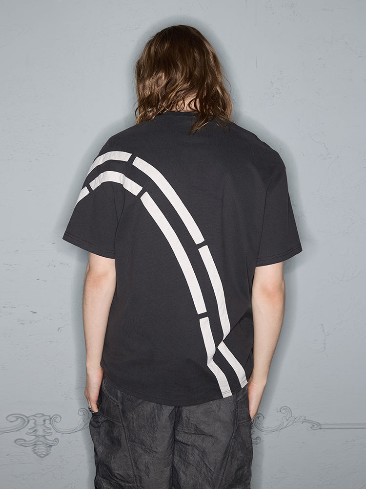 Patch print heavyweight T-shirt