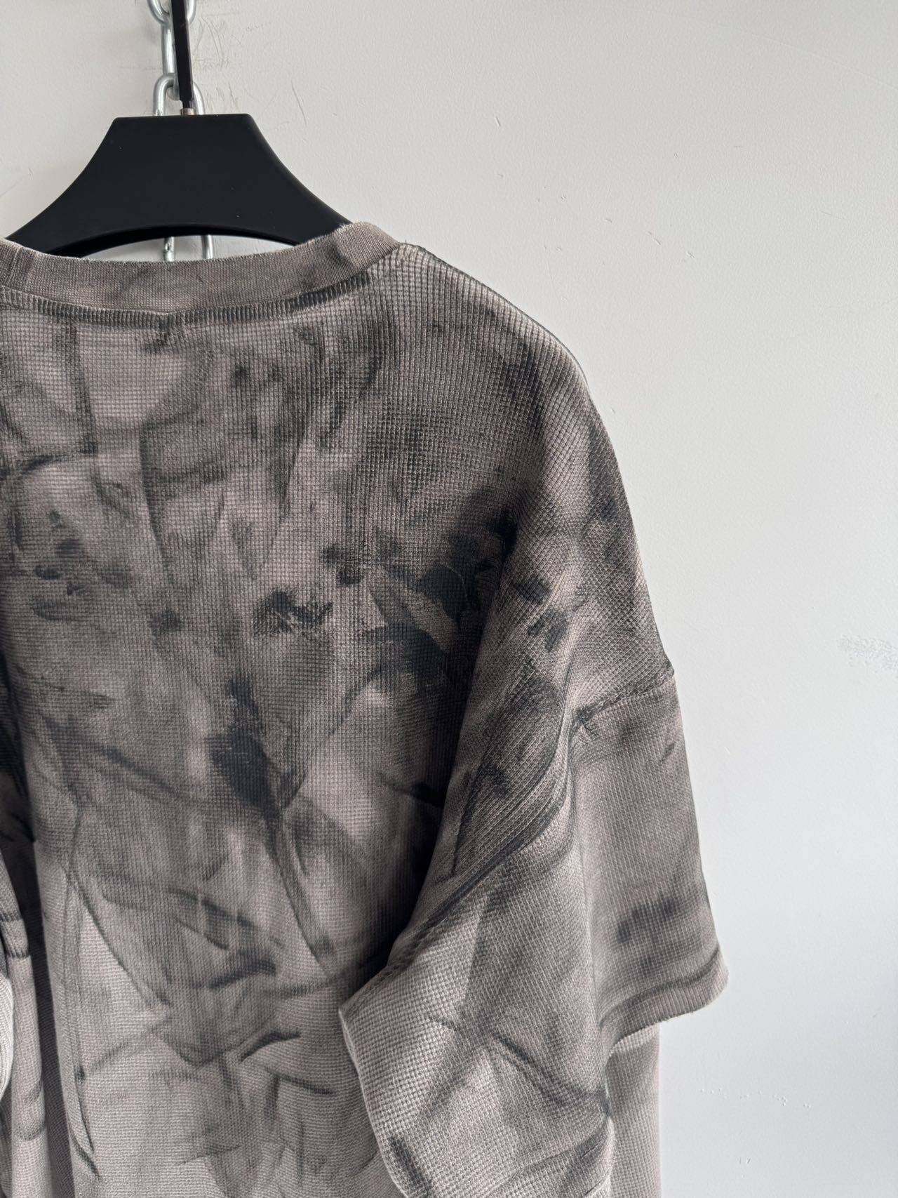 Faux Two-Piece Waffle Wool T-Shirt
