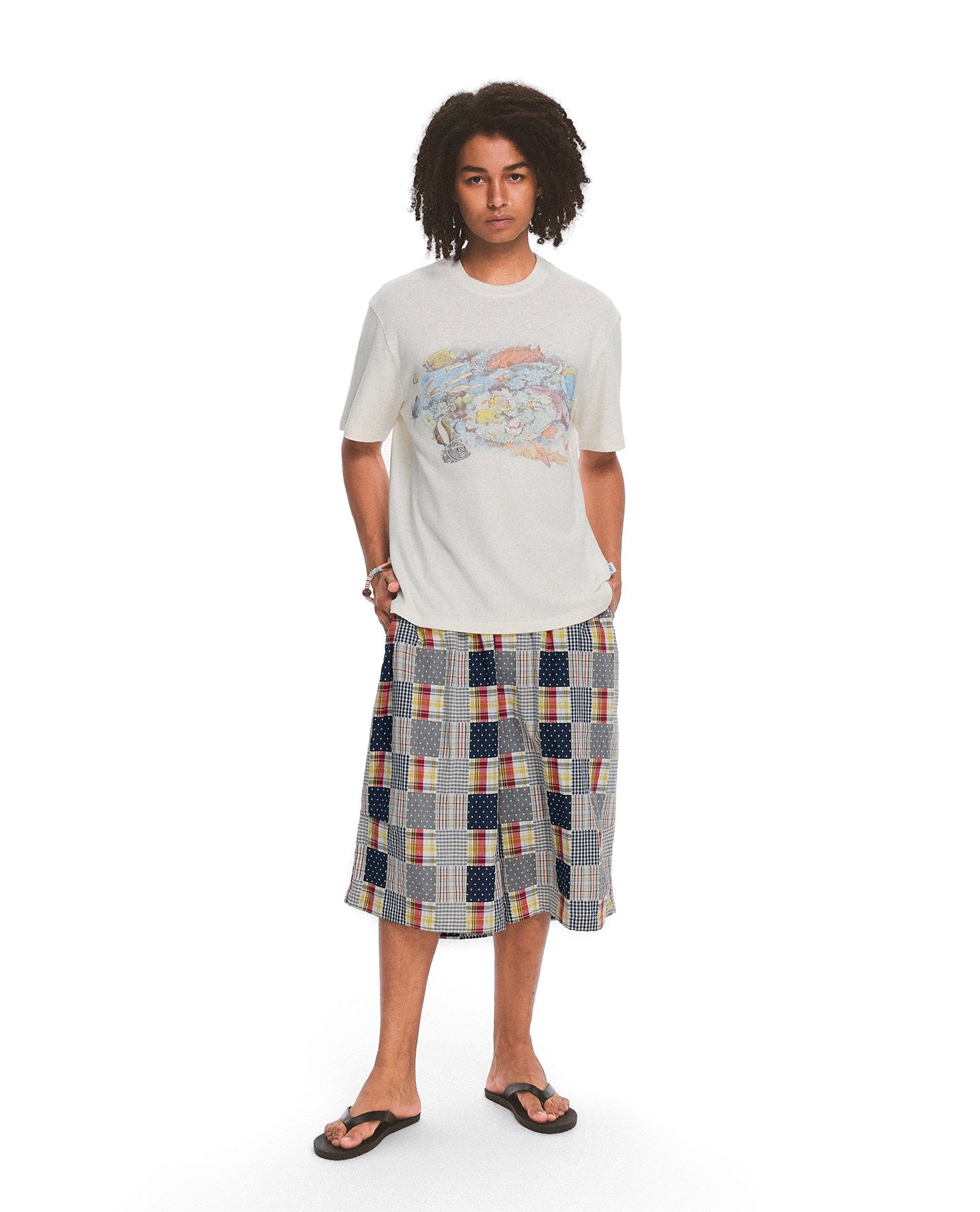 Retro-Style Digital Print T-Shirt