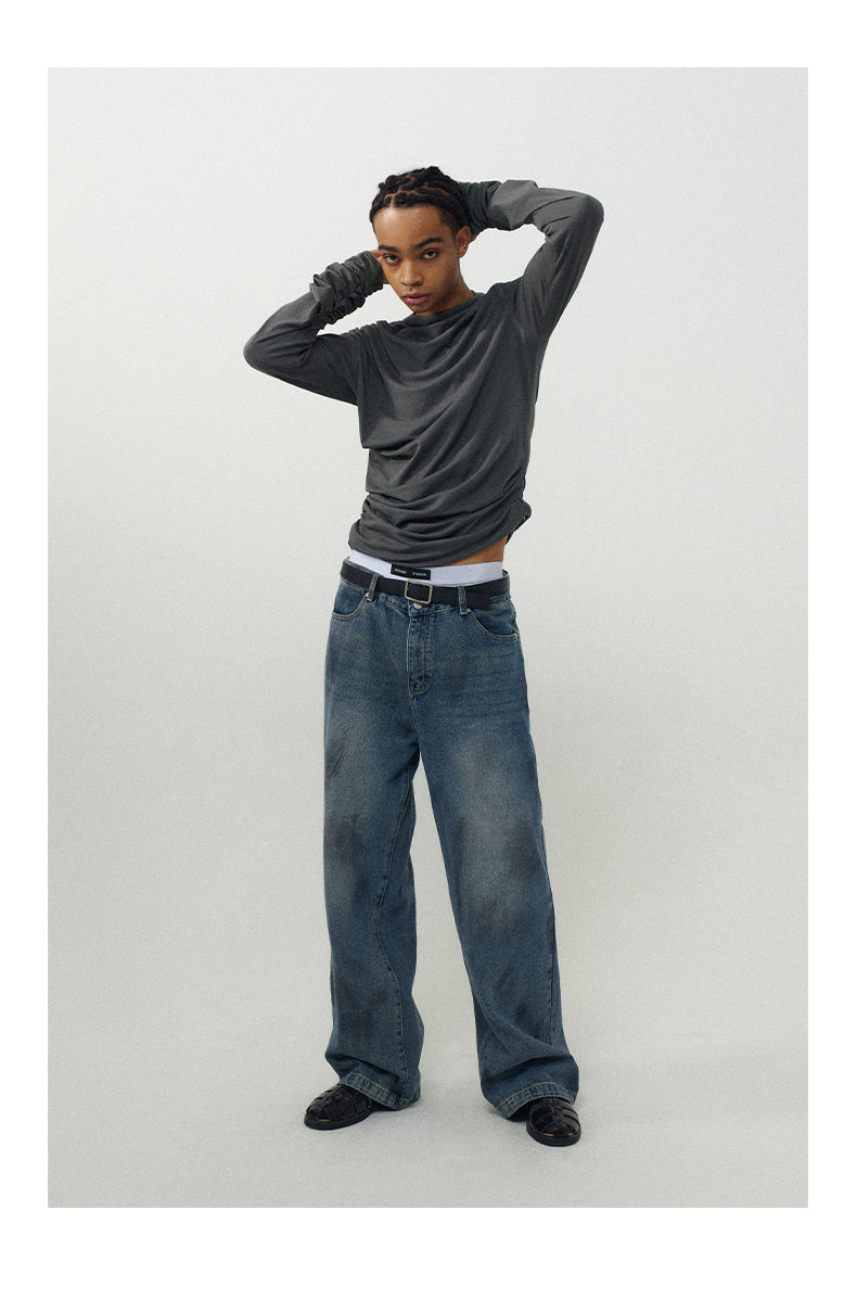 Stacked Pleated T-Shirt