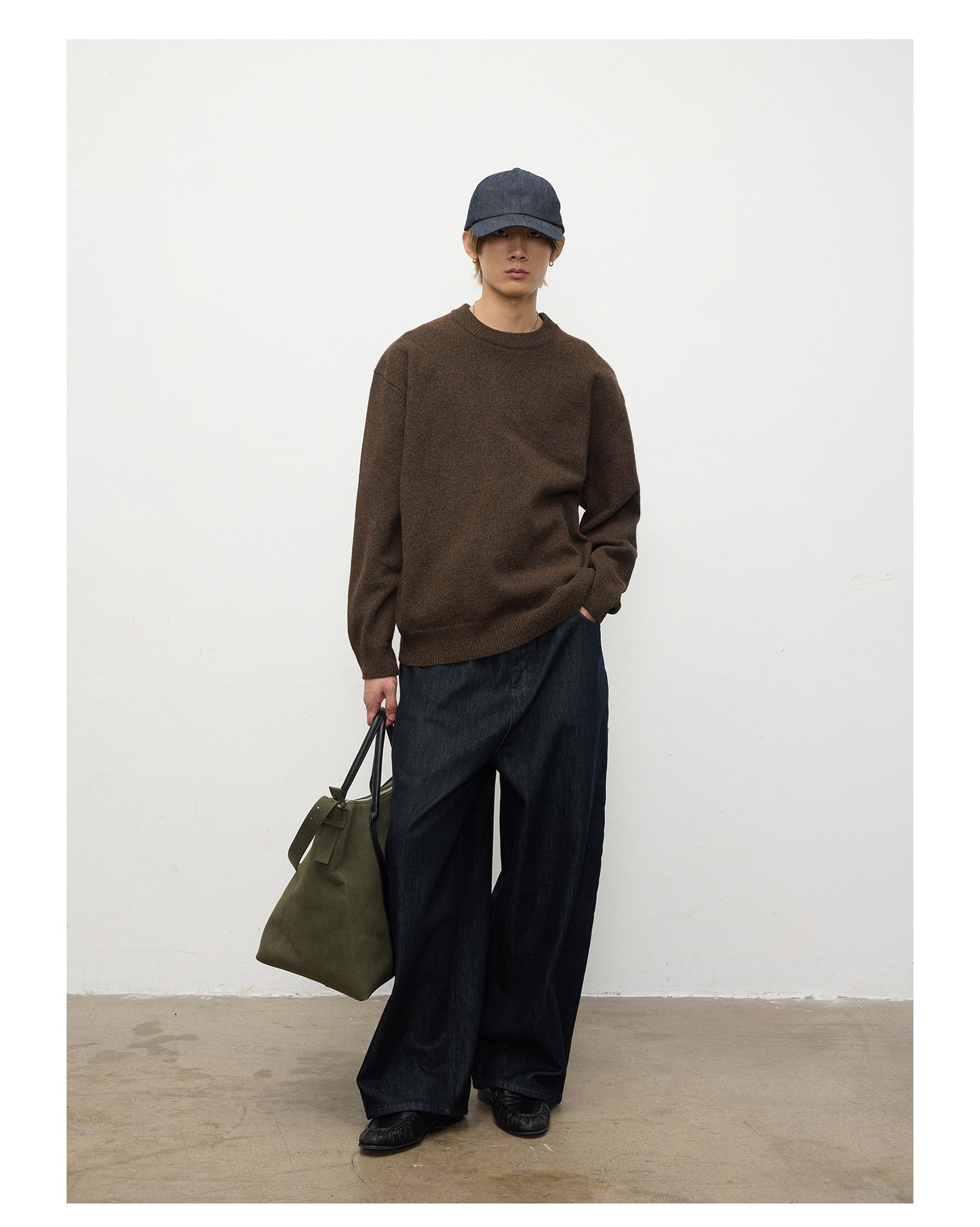 Soft Crew Neck Pullover Sweater