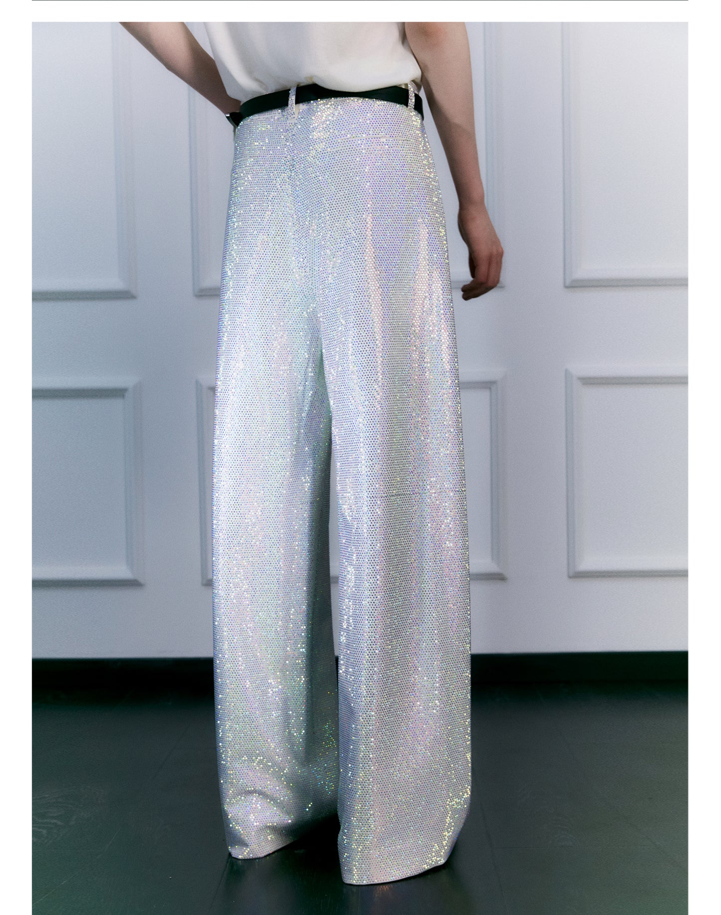Galaxy Rhinestone Casual Pants