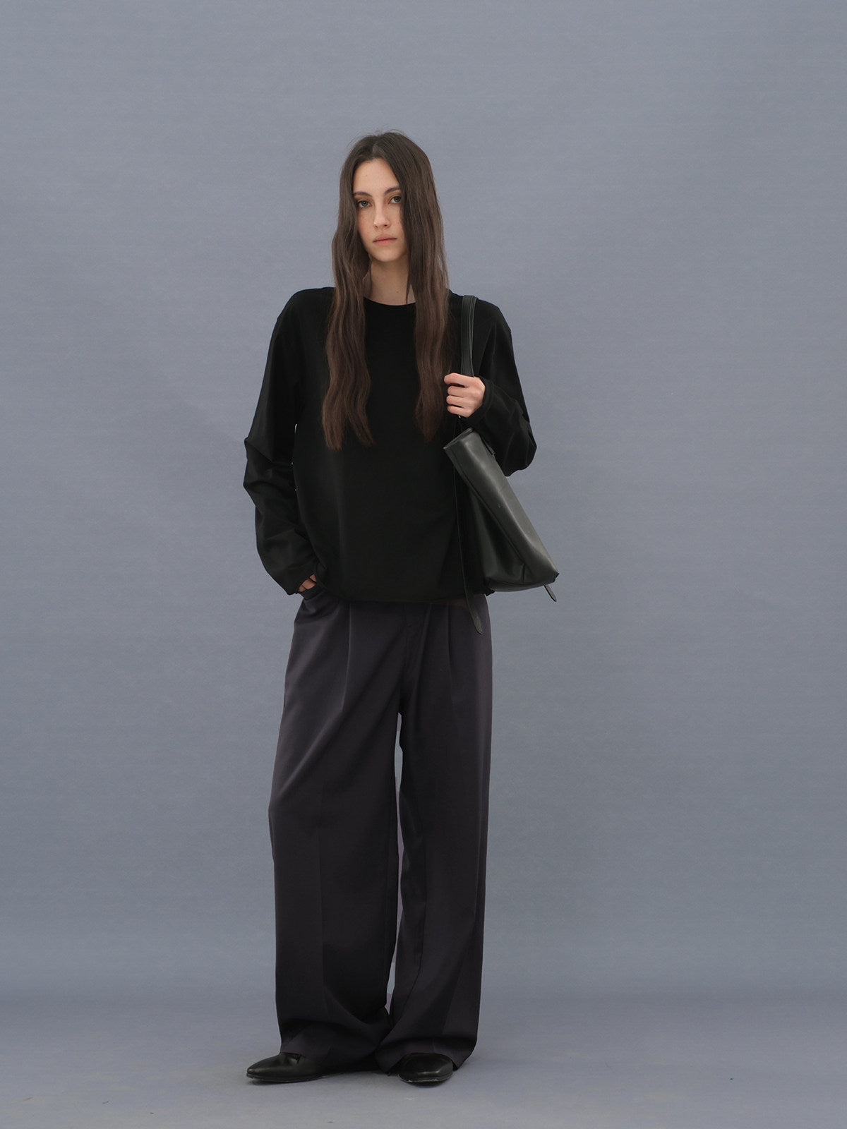 T-shirt with Roll-Up Sleeves