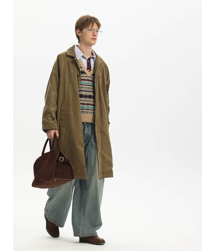 Reversible Corduroy Coat