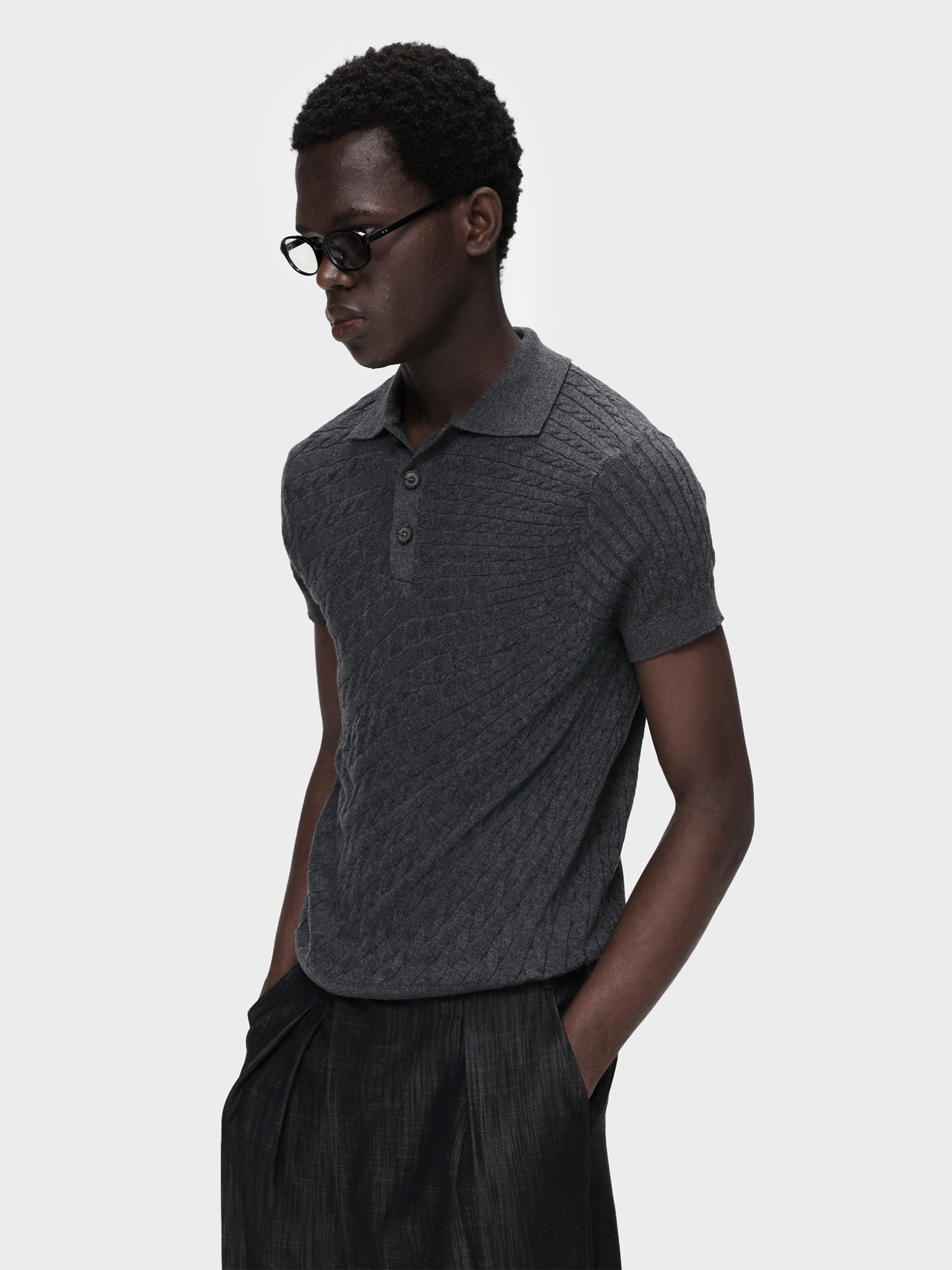 Lightweight Wool Knit Shirt