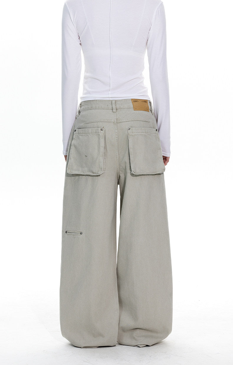 Minimalist Deconstructed Design Jeans