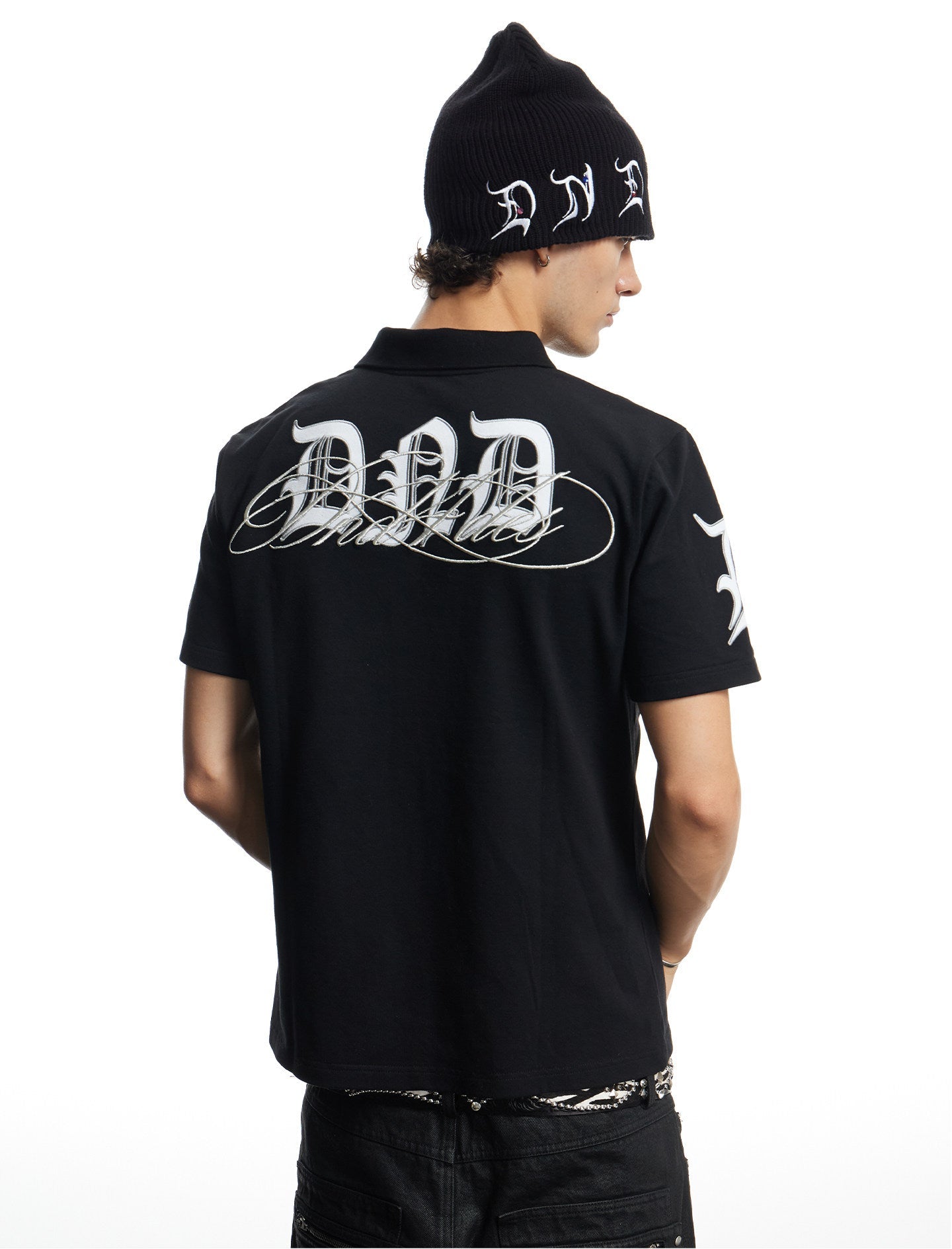 Retro Embroidered Polo Shirt