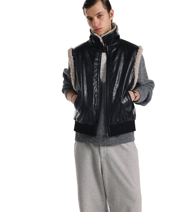 Vintage Stand Collar Vest