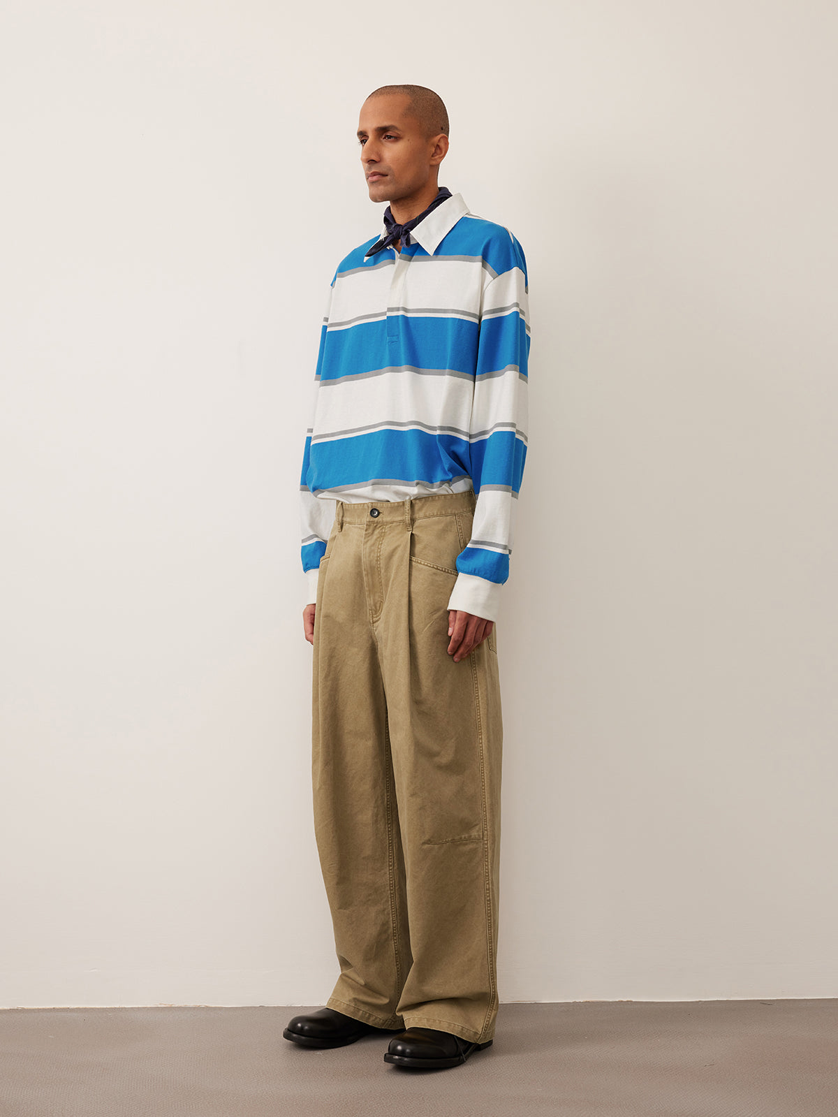 Single Pleated Loose Casual Pants