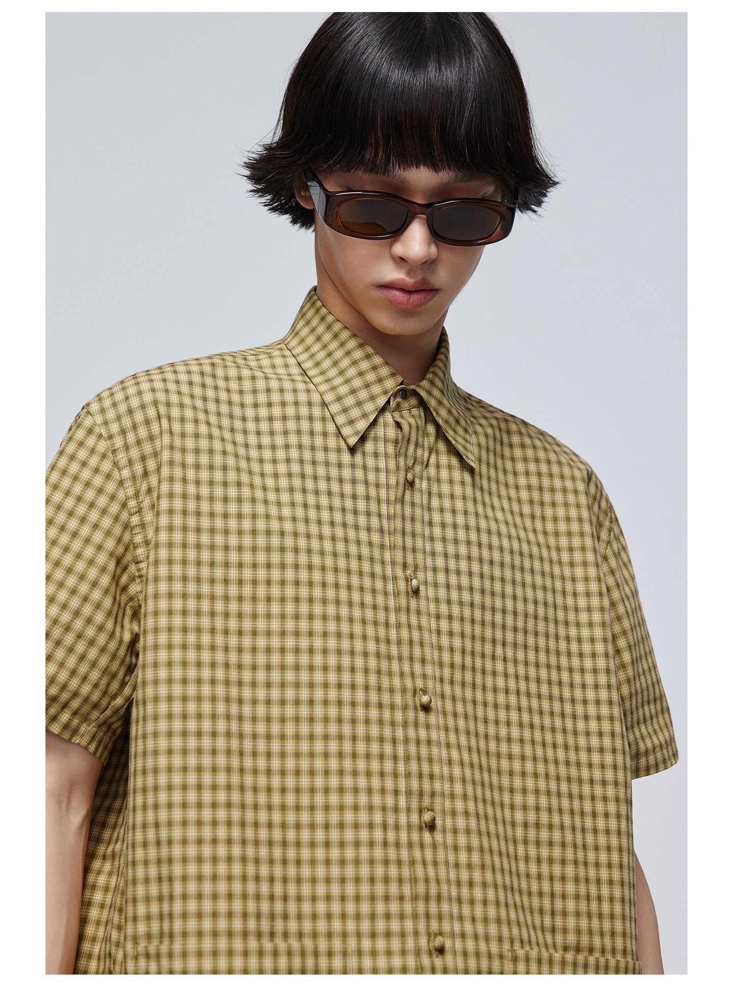 Checkered Walnut Button Shirt