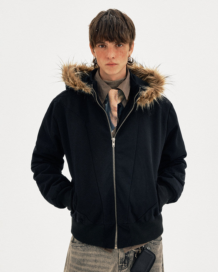 Detachable Fur Collar Cotton Jacket