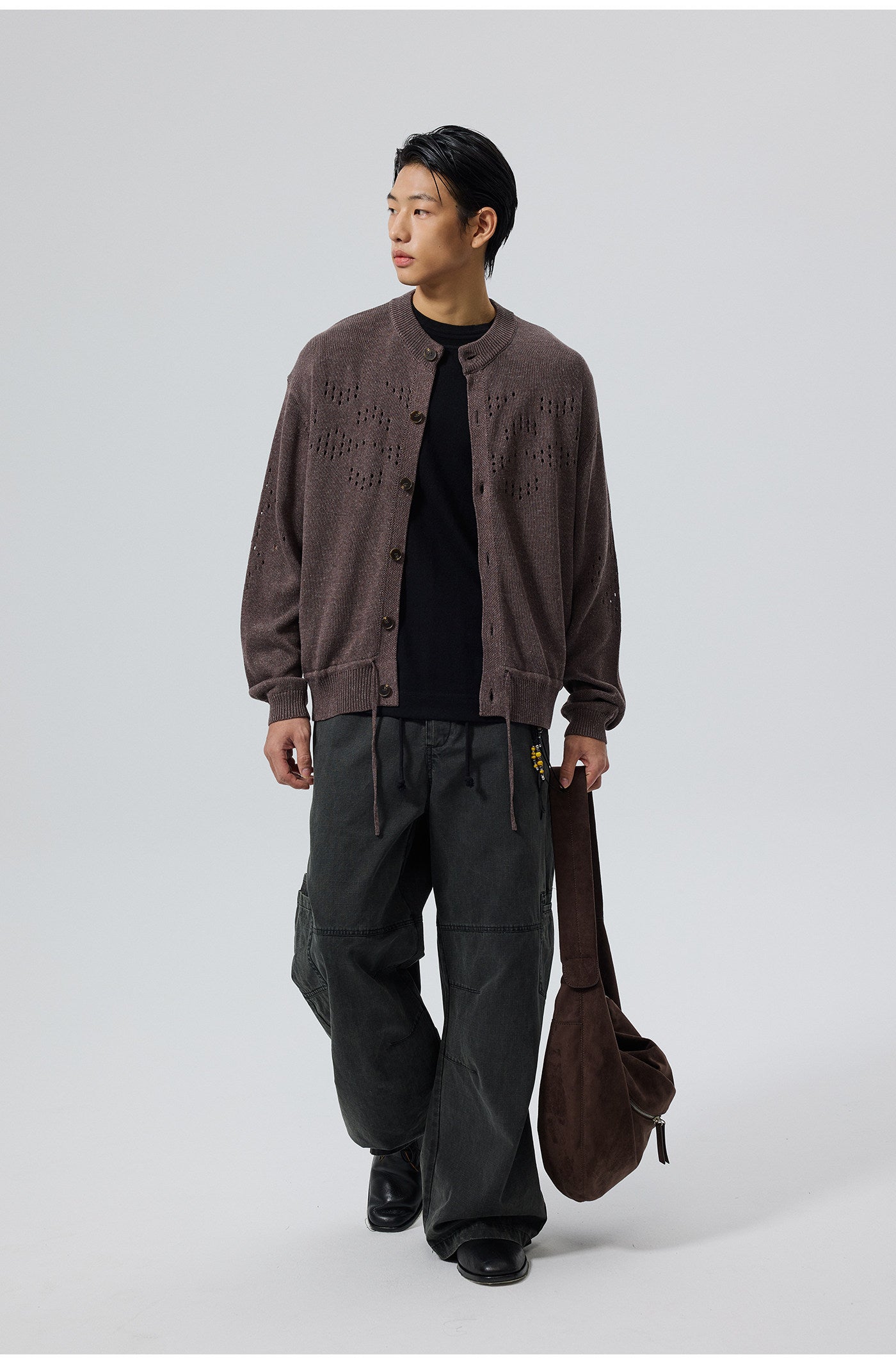 Drawstring Hem Cardigan