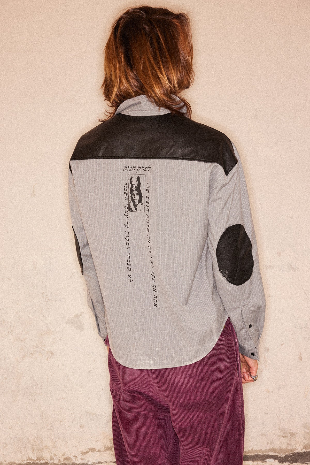 Patchwork Portrait Print Shirt