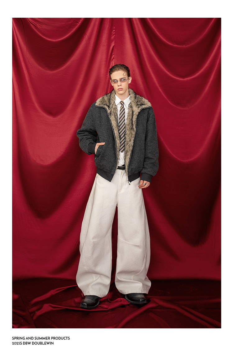 Thick Wool Knit Cardigan