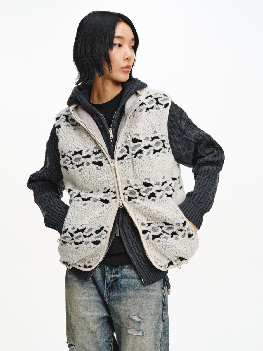 Jacquard vest