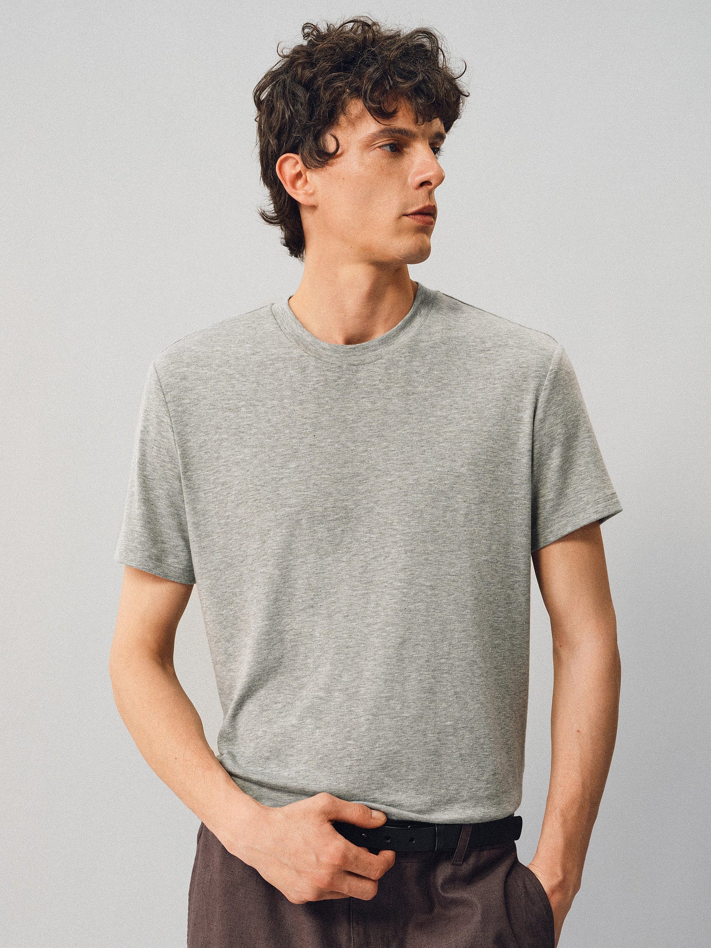Cream-Touch Wool Round-Neck T-Shirt