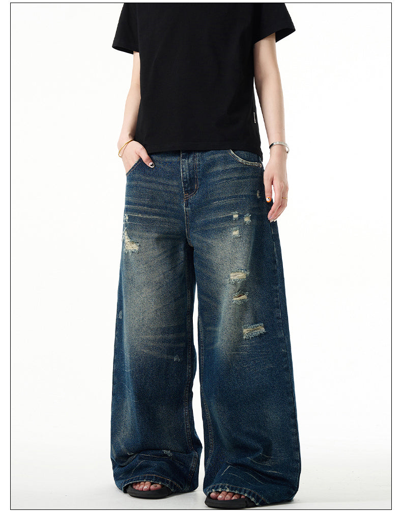 American Retro Baggy Wide Leg Jeans