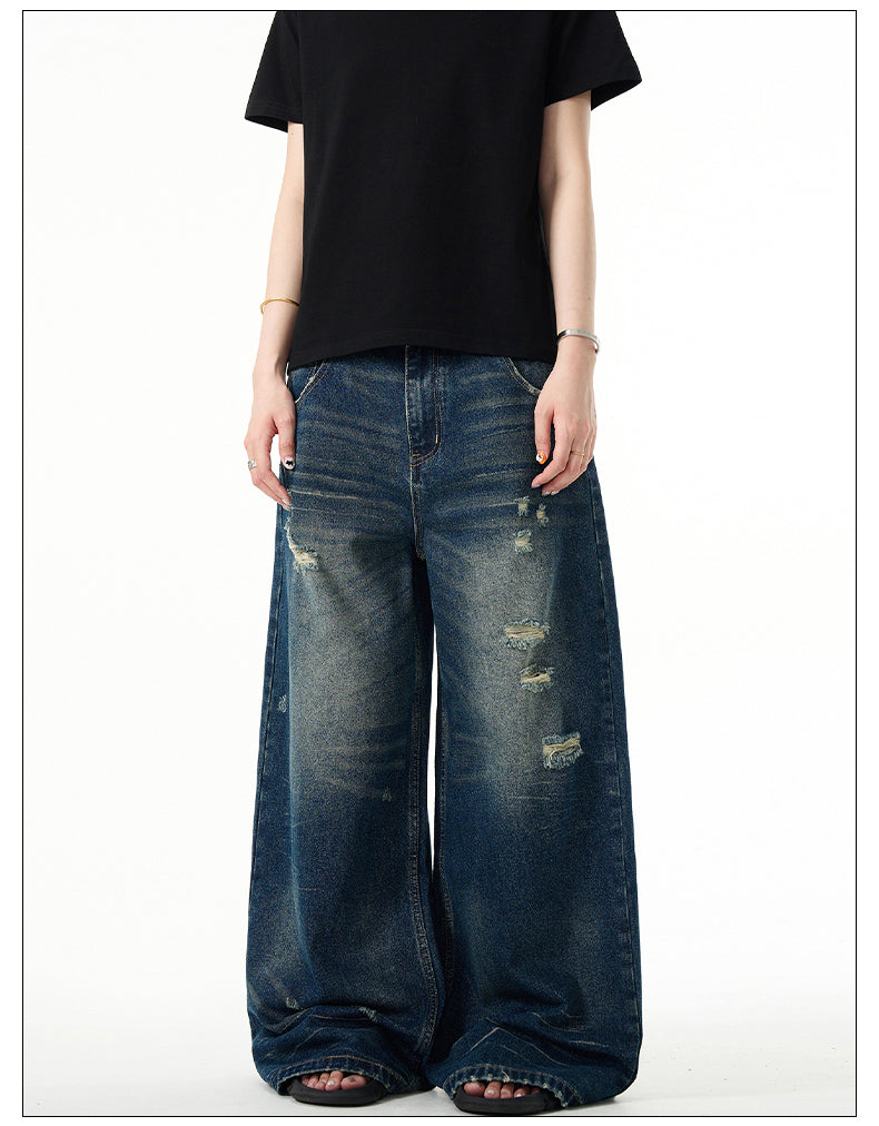 American Retro Baggy Wide Leg Jeans