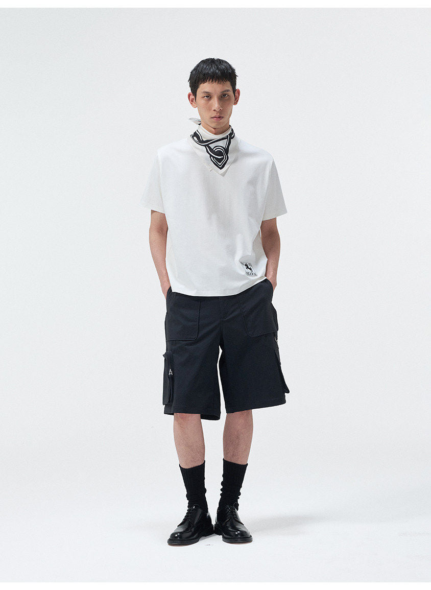 Adjustable-Waist Cargo Shorts