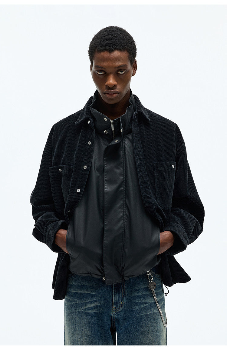 Large Pocket Square Neck Shirt