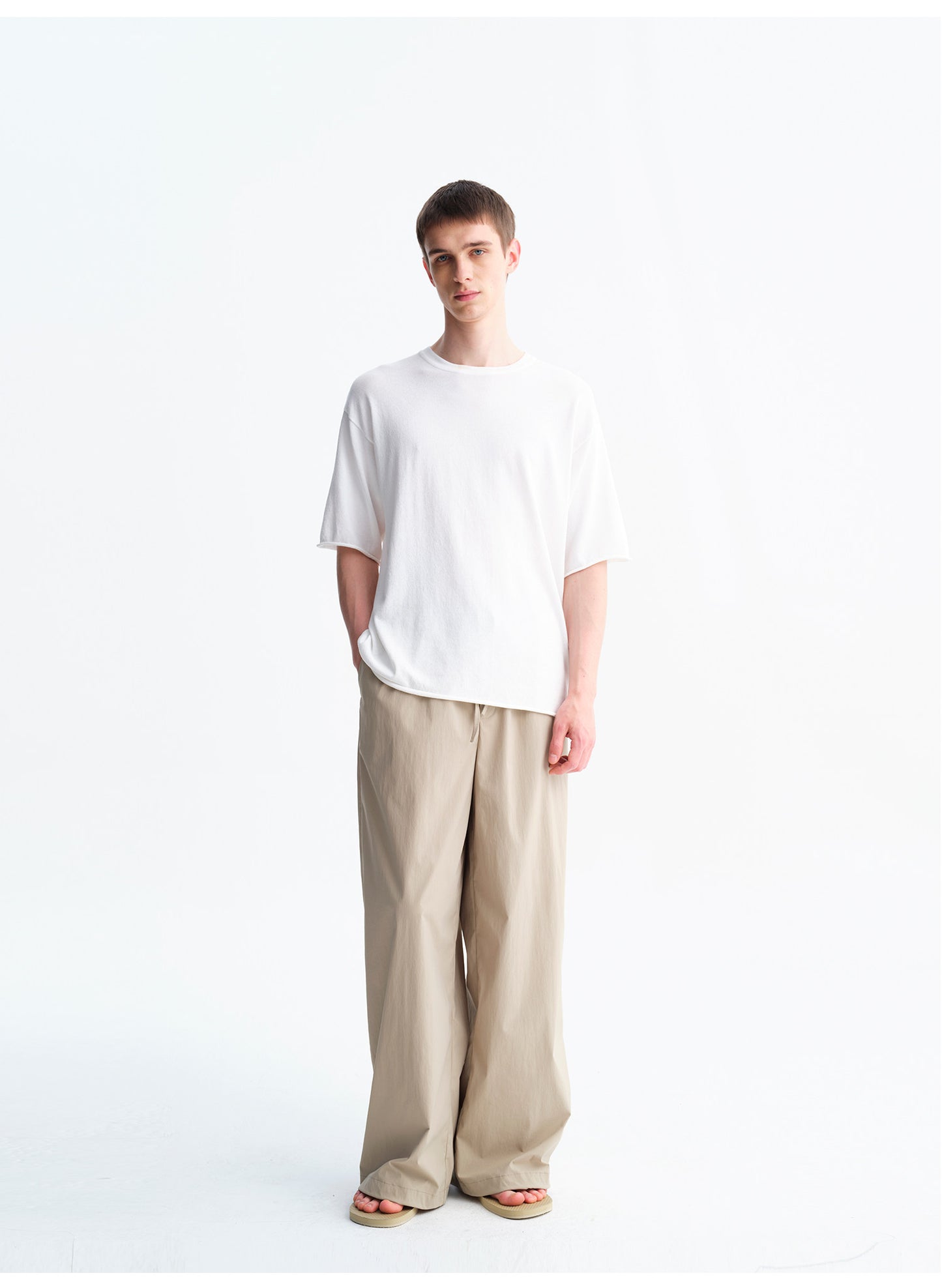 Wrinkle-Resistant, Quick-Drying Wide-Leg Pants