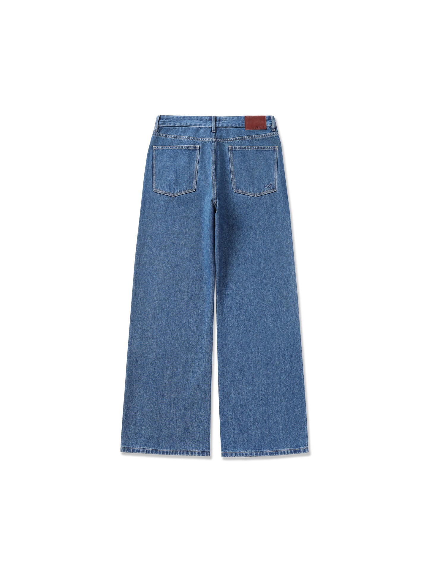 Retro Wash Straight-Fit Denim Pants