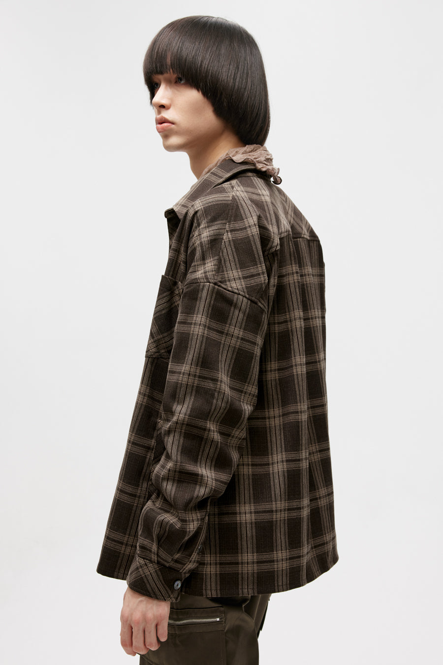 Retro Casual Plaid Pocket Shirt