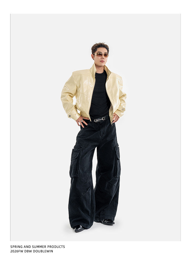 Deconstructed Leather Jacket