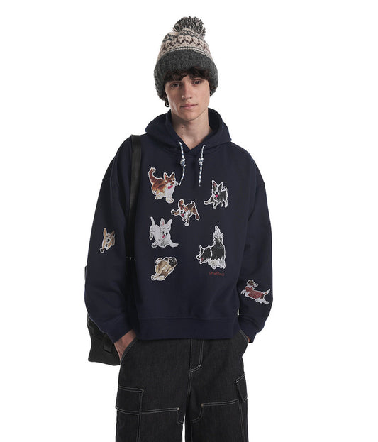 Printed Fleece Hoodie