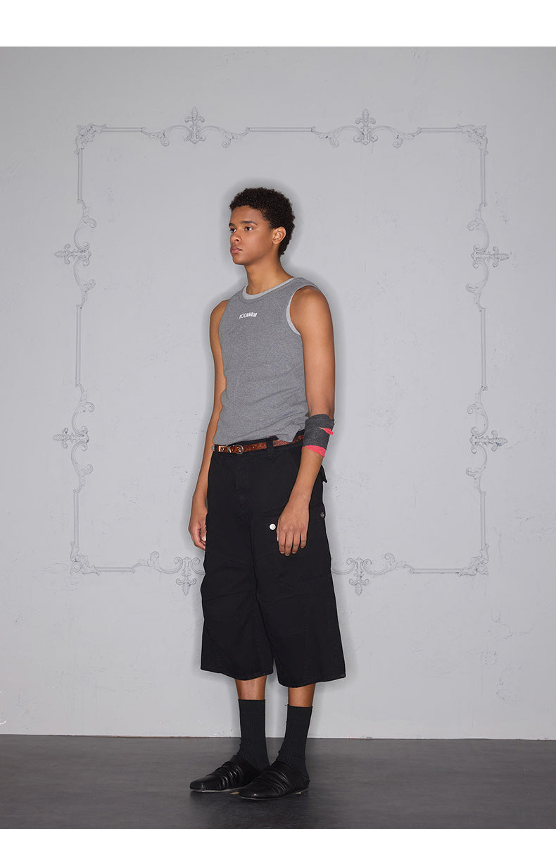 Three-Dimensional Pocket Workwear Shorts