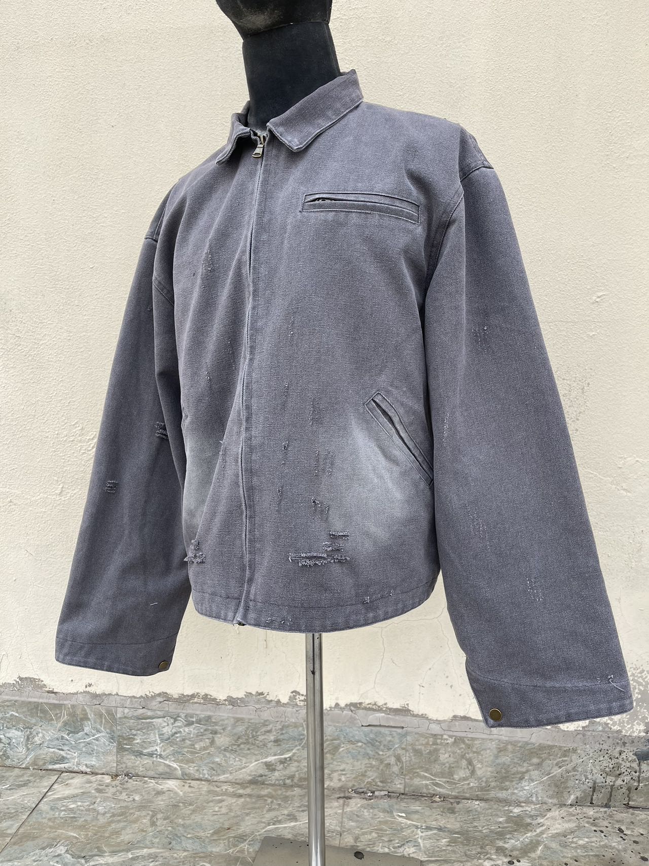 Canvas Washed Short Jacket