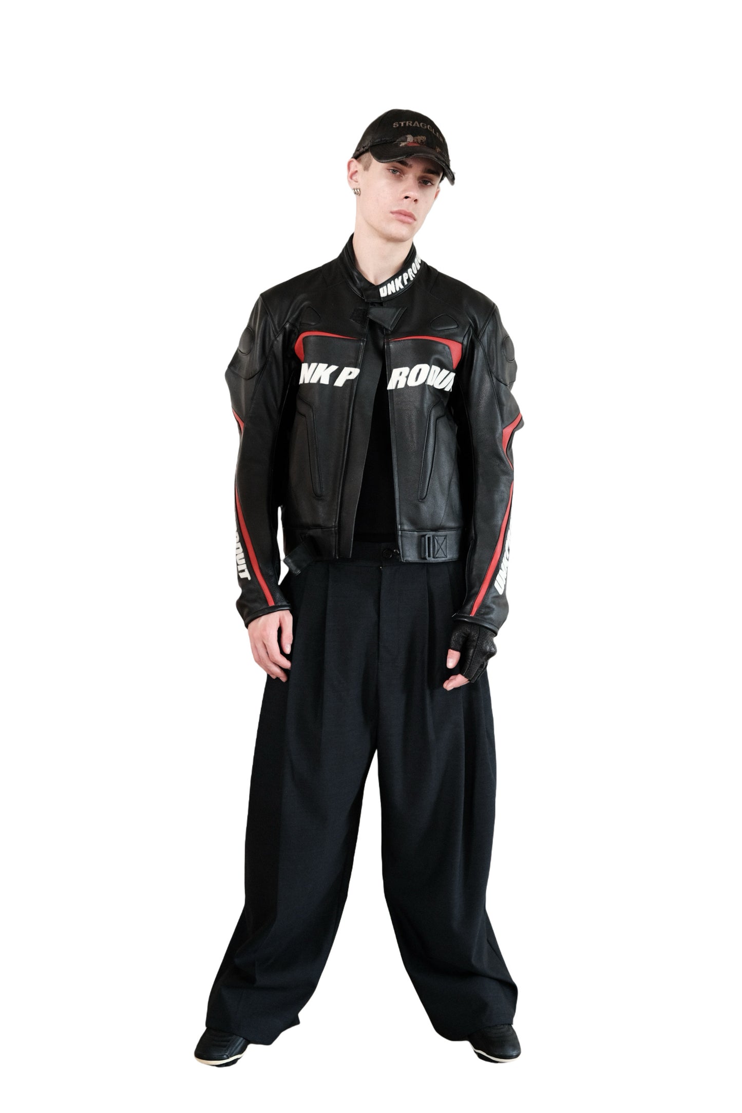 Pleated Steel Gray Casual Pants