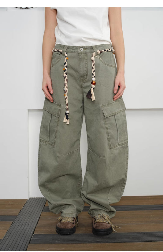 Washed & Damaged Casual Pants