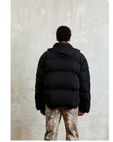 Plain Short Wide Down Jacket