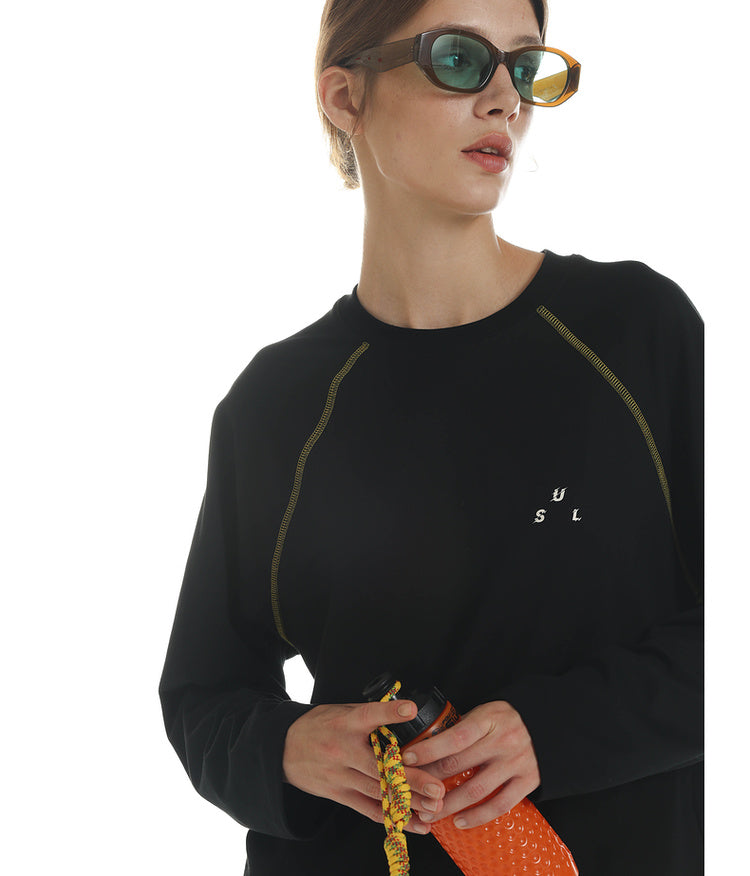 Contrast Color Raglan T-Shirt