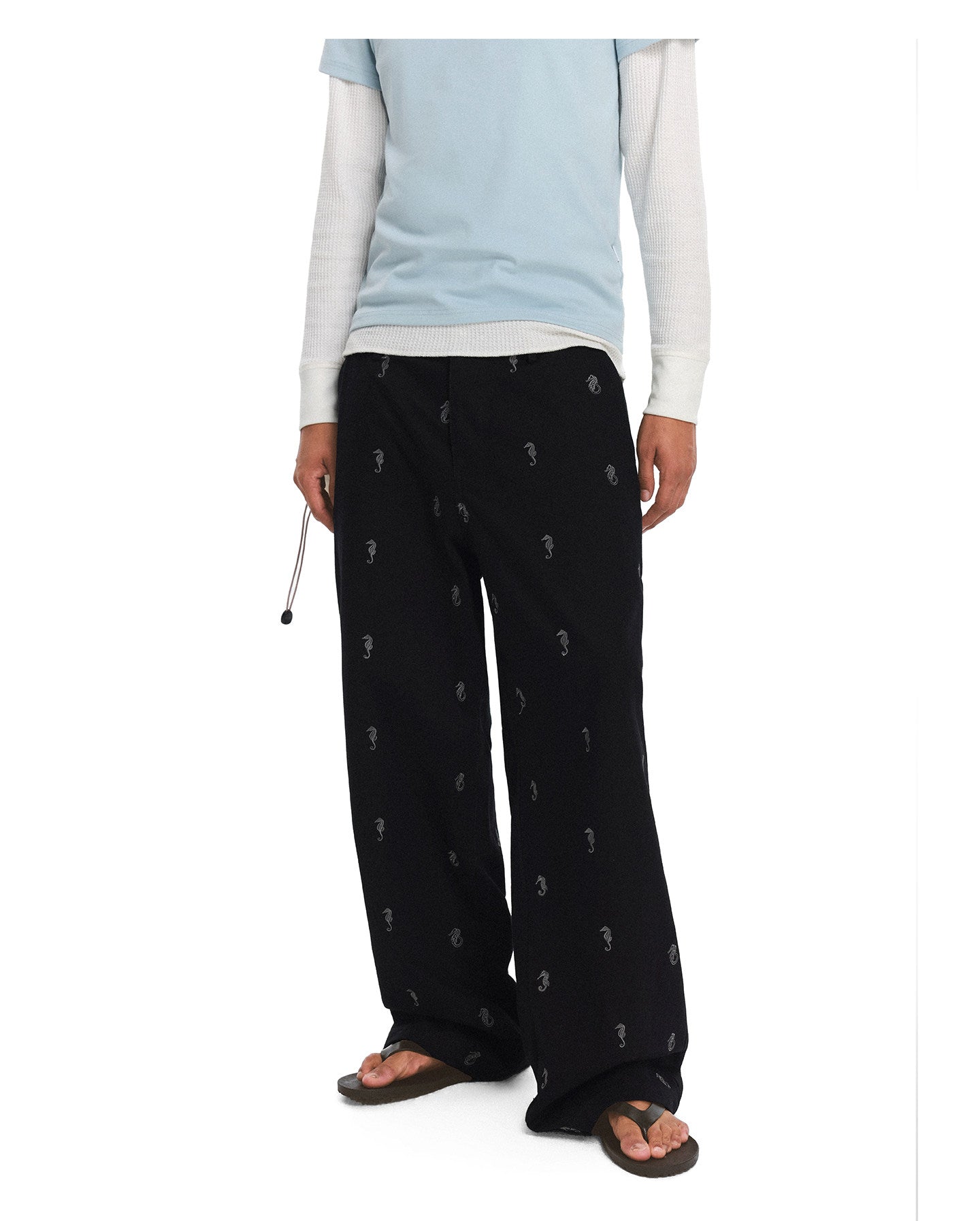 Vintage-Style Embroidered Street Casual Pants