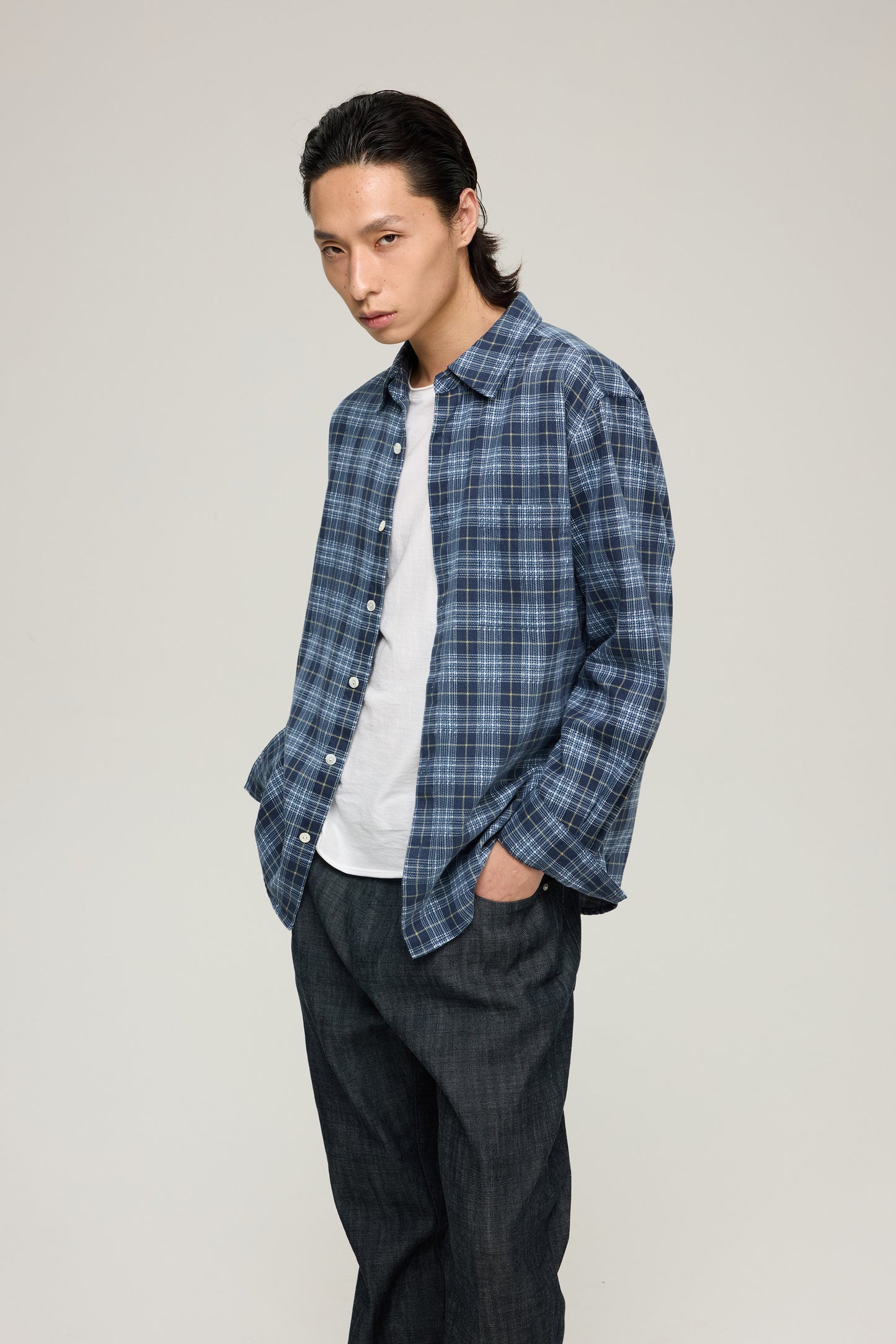 Faux flannel shirt