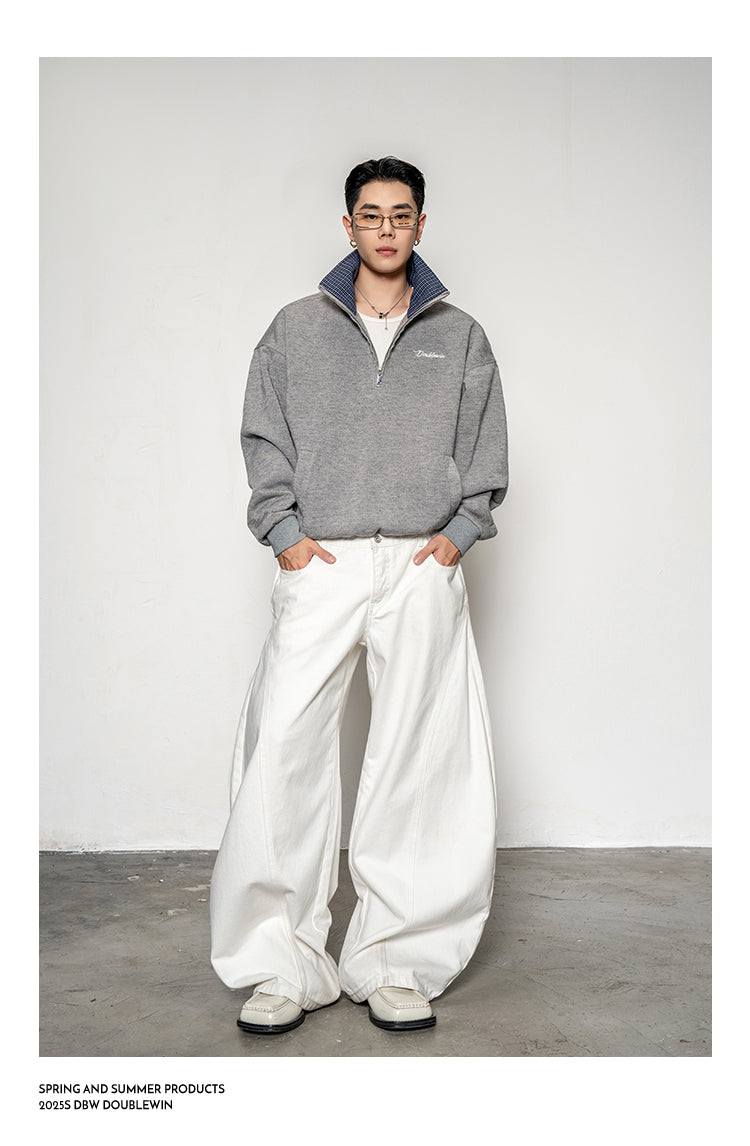 Stand Collar Sweatshirt