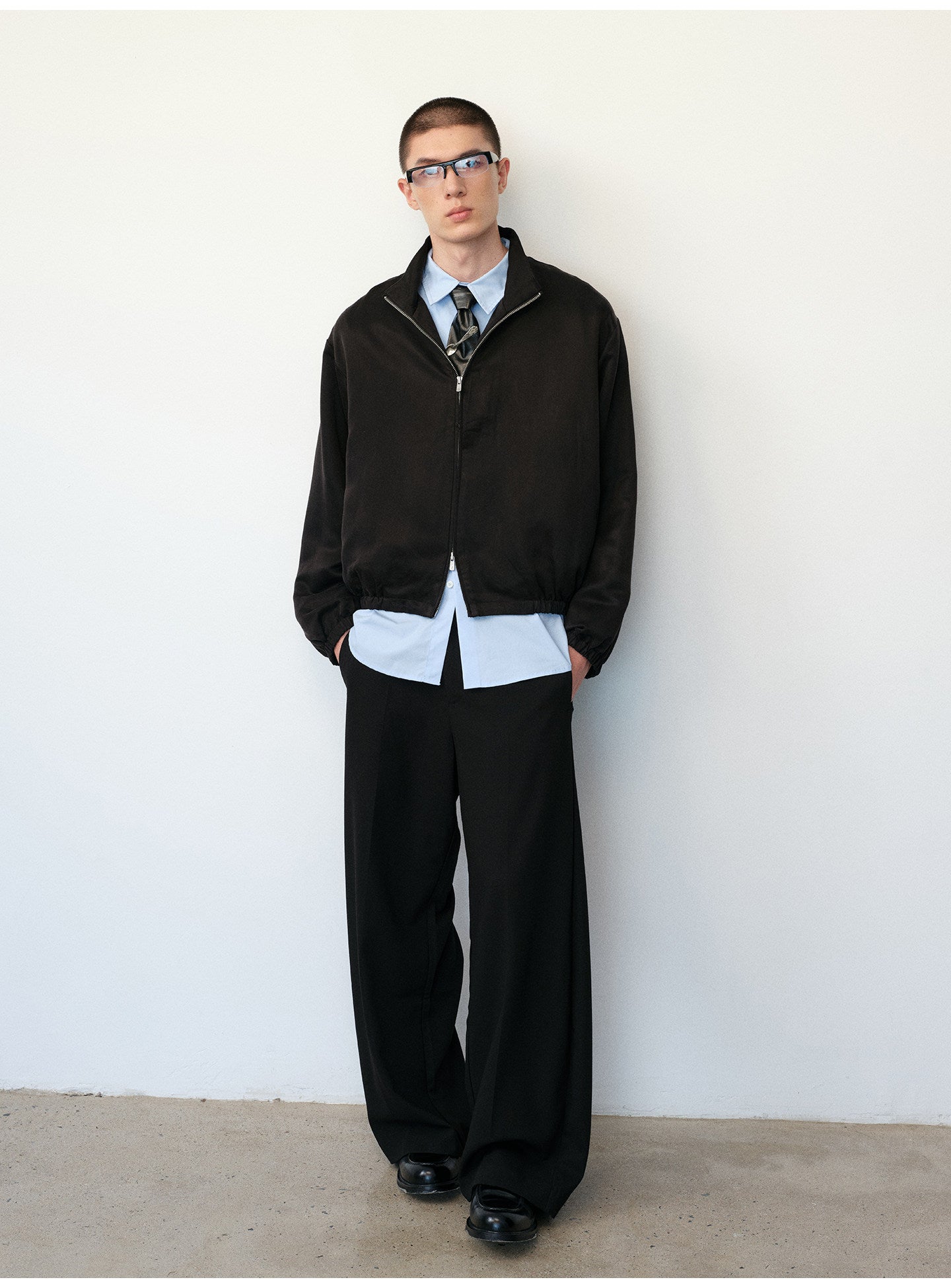 Haute Couture Stand-Collar Jacket