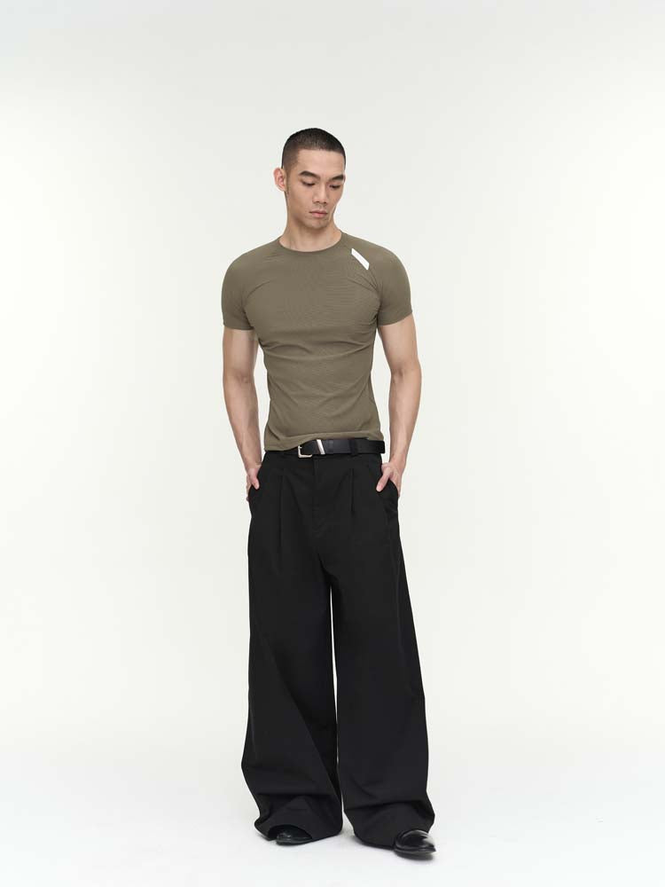 Natural wash casual pants