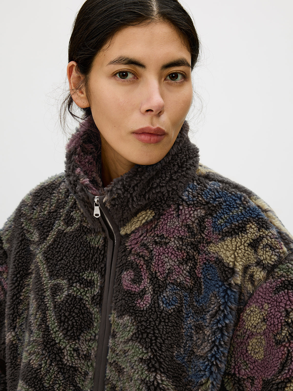 Lambswool Blend Zipper Jacket