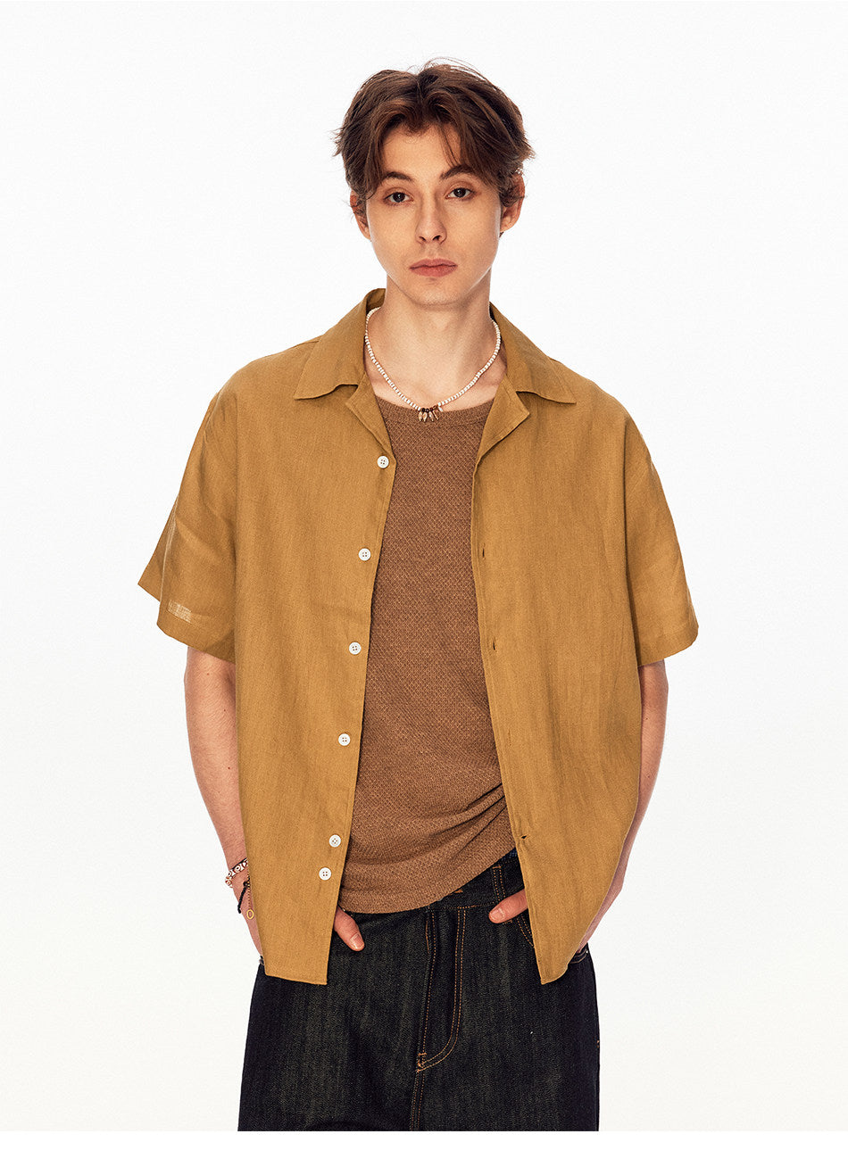 Seagull Collar Casual Shirt