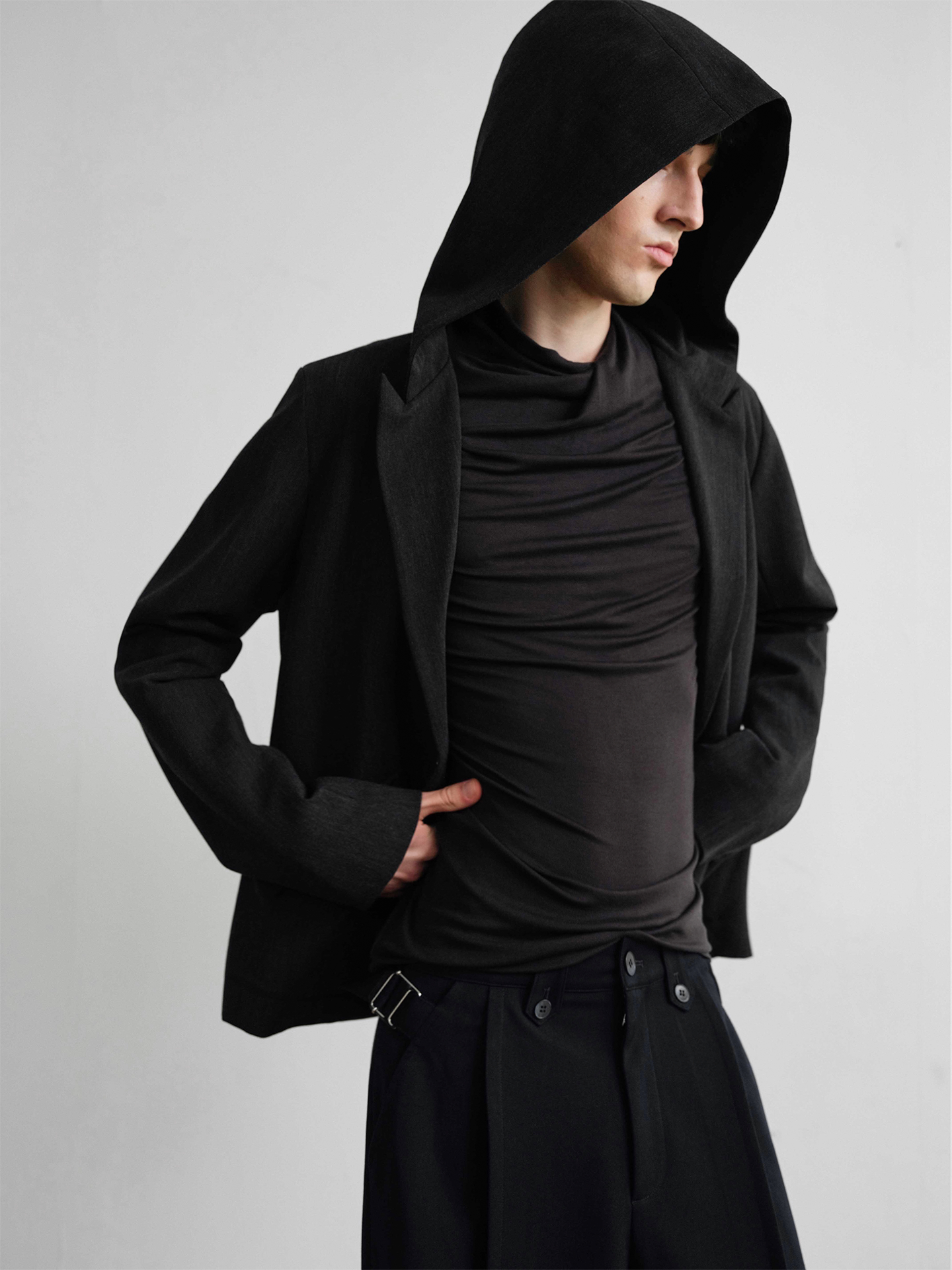 Casual jacket with hood