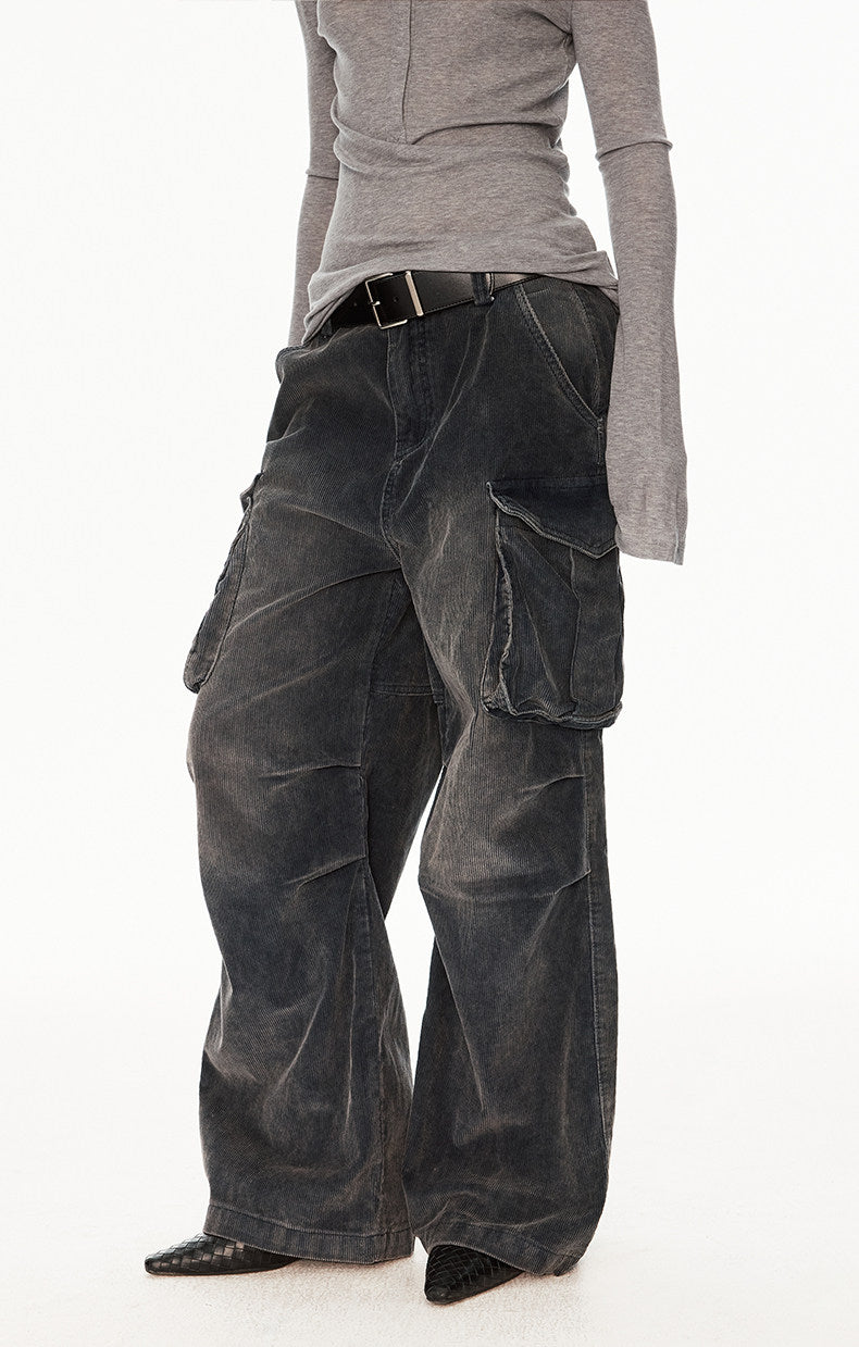 Corduroy Washed Work Pants