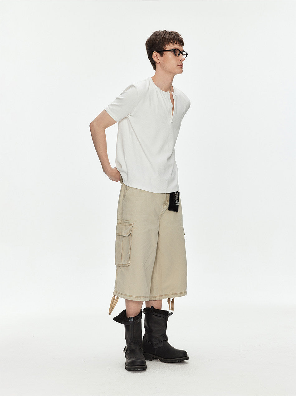 Double Drawstring Workwear Shorts