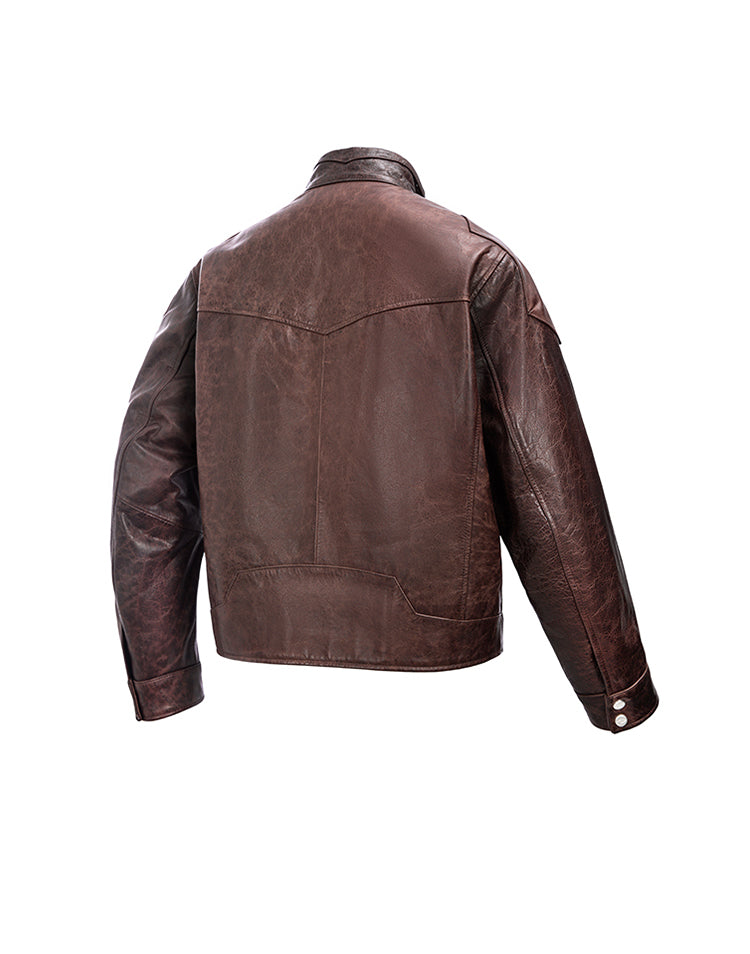 Washed Horse Leather Jacket