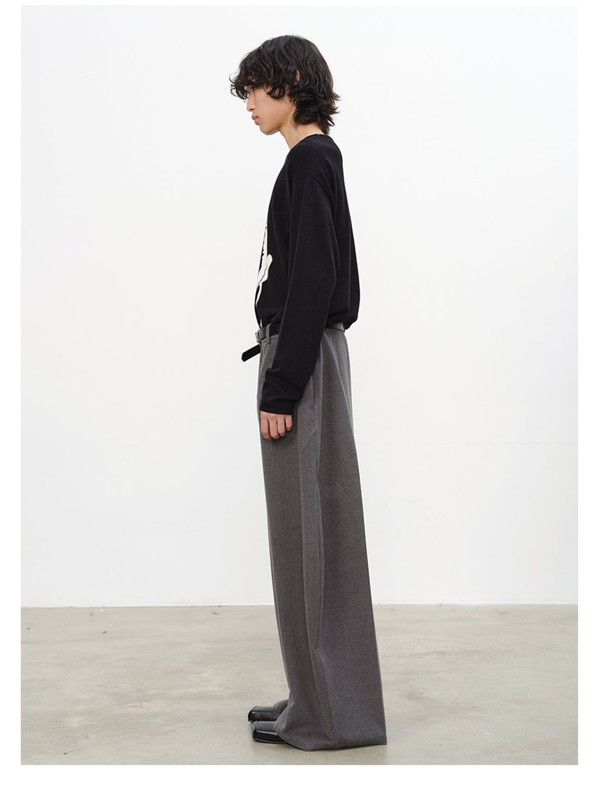 Drop-shoulder sweater